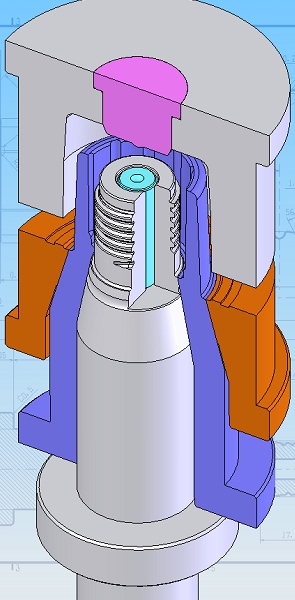 モーターラック金型構造例